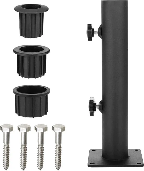 Heavy Duty stalen vierkante parasol standaard - voor terras en buitengebruik - 1 stuk