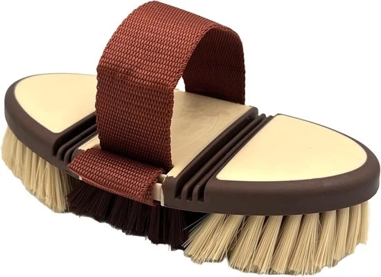 Scopa a spazzola per criniera - Scopa per pulire crini - 1 pezzo - Cappuccino
