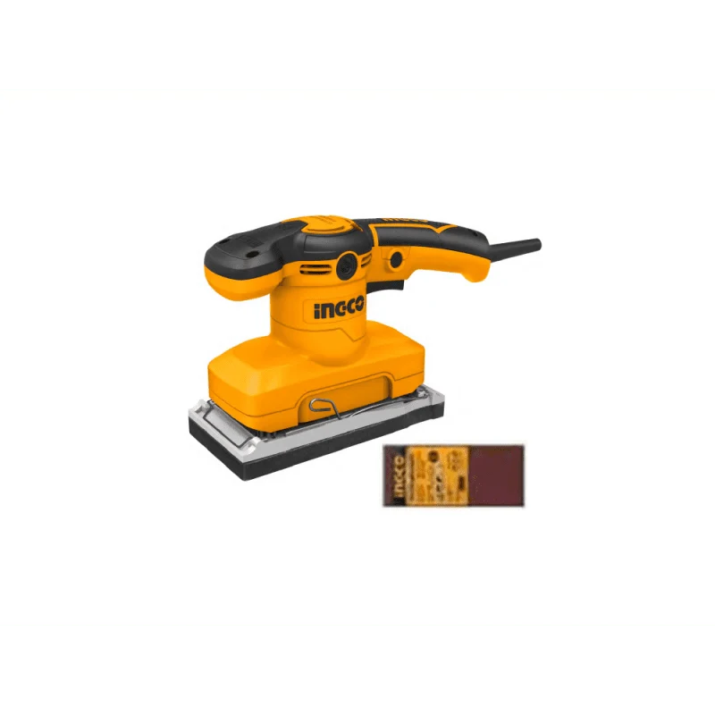 Levigatrice orbitale Ingco 320 w con 5 fogli carta abrasiva