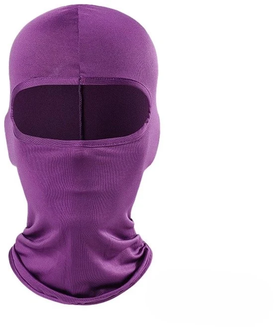 Due pezzi di maschera per vento per bicicletta, copertura completa di guaina respirante per il collo sportivo, copertura per motocicletta crema solare per il capo, adatta per l'uso all'aperto in bicicletta - Blu