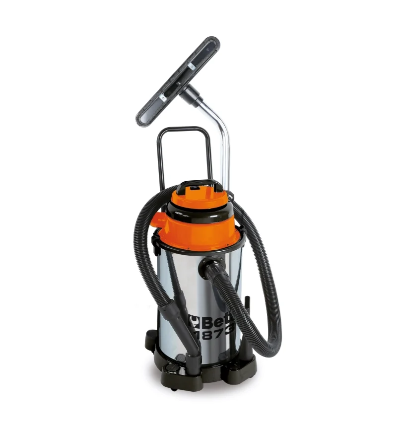 Aspiratore 30 litri per solidi e liquidi bidone in acciaio INOX Beta 1873