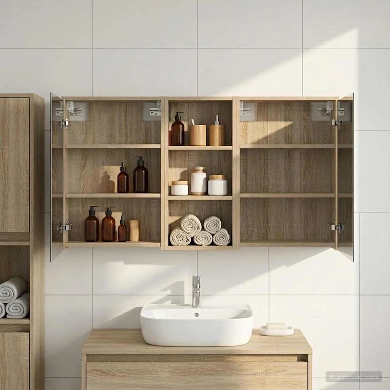 Set di Armadi da Bagno 3 pz 116 x 16 x 62,5 cm 3403810