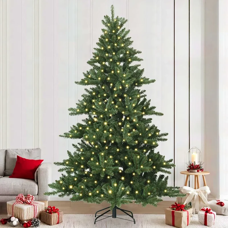 Albero di Natale Artificiale con Rami Pieghevoli Verde 240 cm 3397688