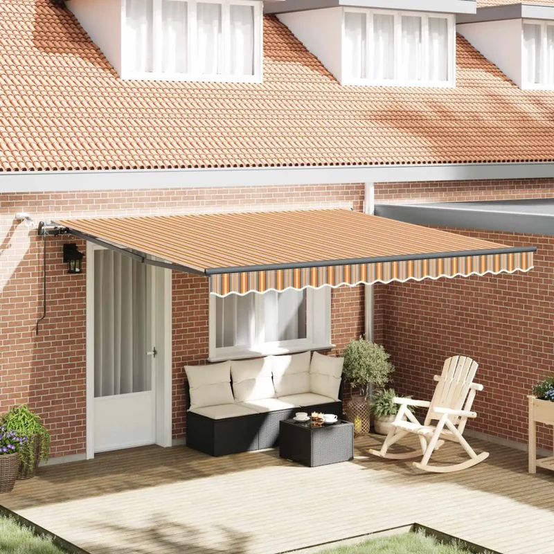 Tenda retrattile Multicolore 400 × 300 cm Poliestere 3330582