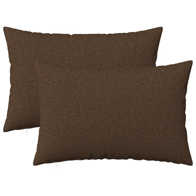 Cuscino con cuscino HEERLEN 2 pz Marrone Tessuto 927531