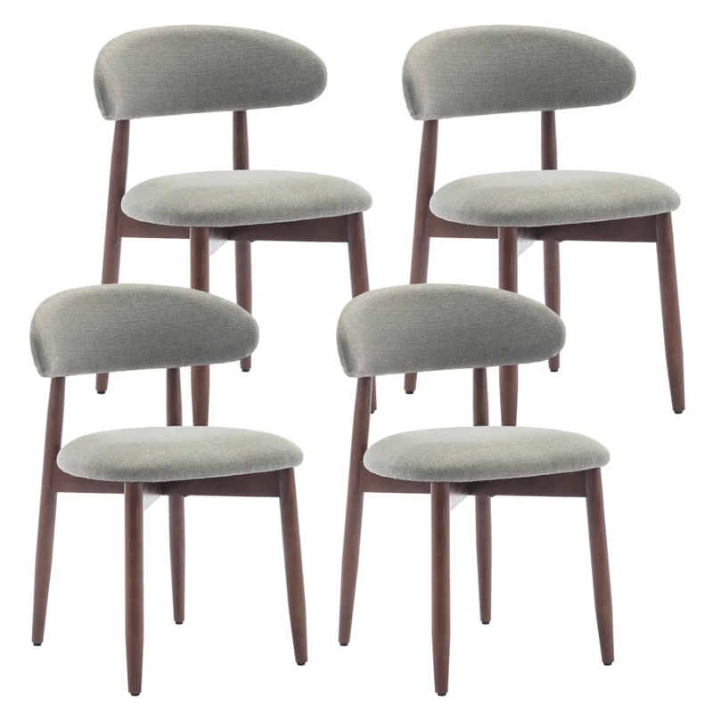 Set di 4 Sedie, Stile Moderno, Ideali per Sala da Pranzo e Cucina - Verde