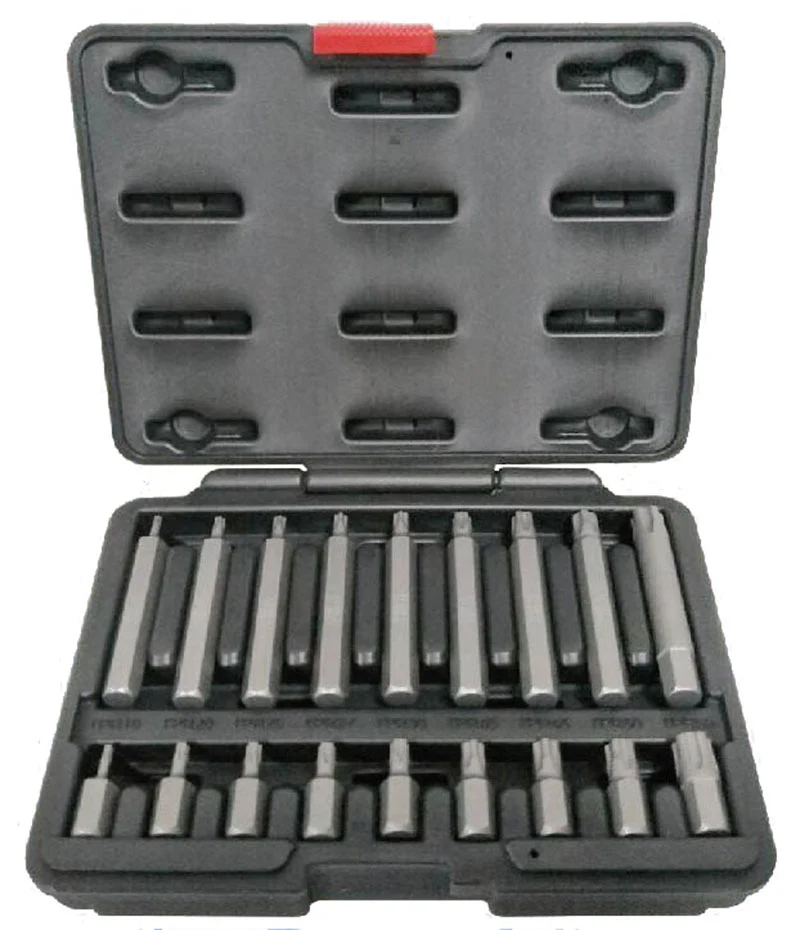 SET 18 PEZZI, INSERTI TORX PLUS, ATT. 10 MM Fermec TP7575