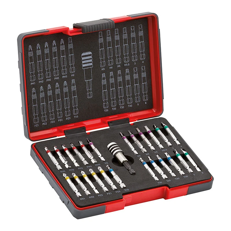 SET 25 PEZZI, INSERTI COLORATI, ATT. 1/4”, LUNG. 50 MM BIT525COLOR