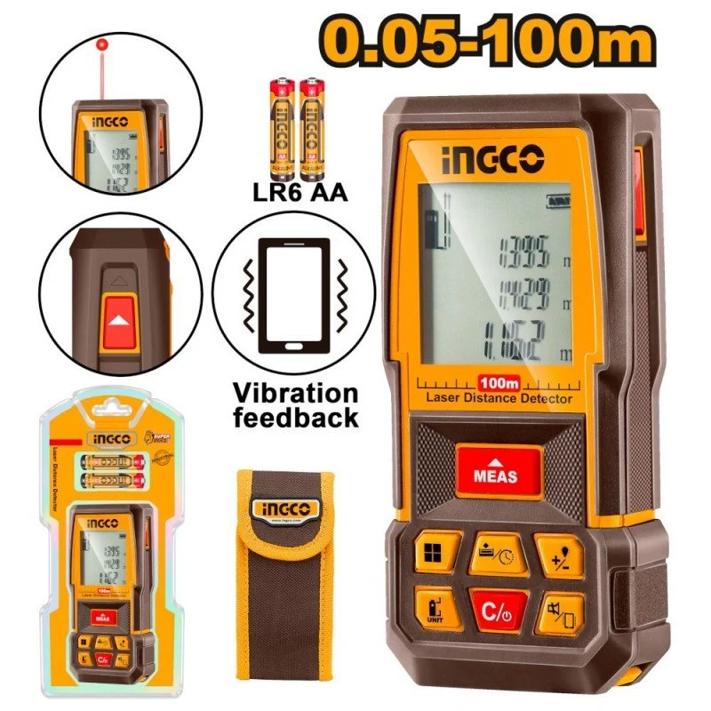 Metro Laser 0,05-100m Con Vibrazione