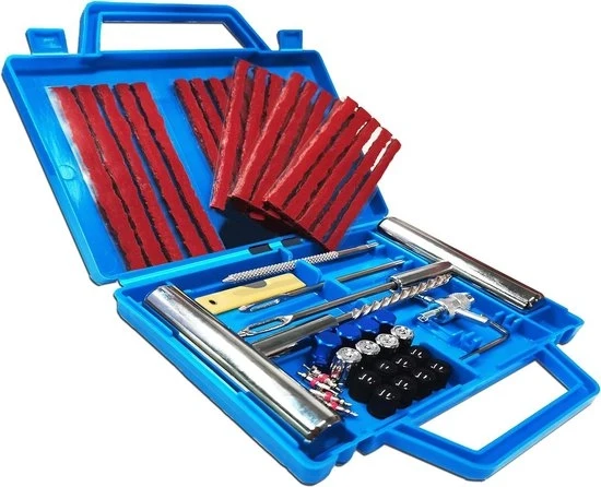 Kit di riparazione di gomme pesanti - kit portatile per auto, veicoli fuoristrada, motocicli e veicoli elettrici - 53 pezzi