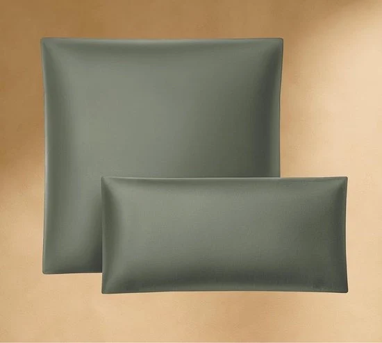 Set di cuscini di 2 - 30x50 cm - verde - cotone biologico