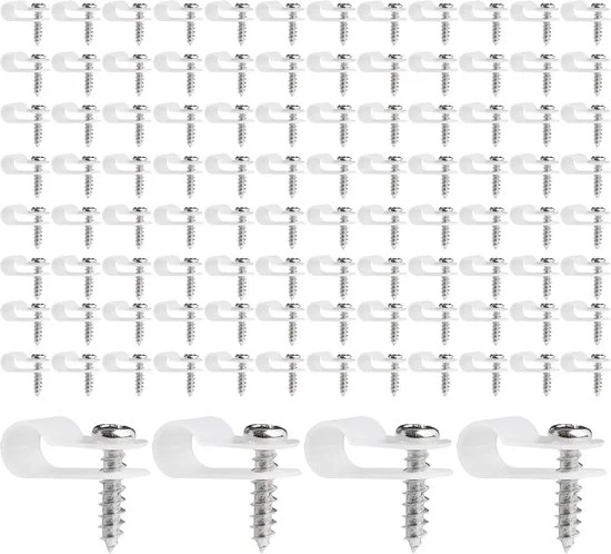 Klemme per cavi in plastica - 100 pezzi - 6,4 mm