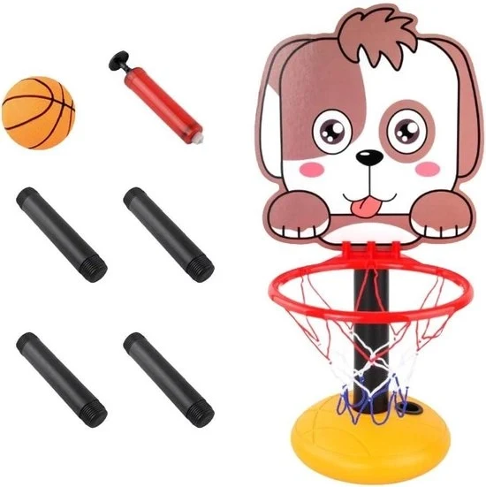 Palo da Basket per Bambini con Estensione Regolabile, Altezza 12 m - 4 ft, Giocattolo da Gioco con Palla e Pompa per Ragazzi e Ragazze da 3 anni in su