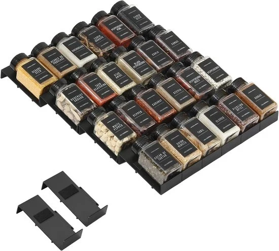 Organizzatore di erbe per il cassetto - Raccoglitore di erbe efficiente - 24 pezzi - Utile per spezie