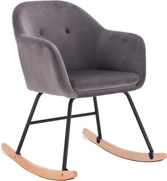 Schienale Luxe per Adulti - Schienale in Velluto - Per Interno - Grigio Scuro, 80 x 48 x 69 cm