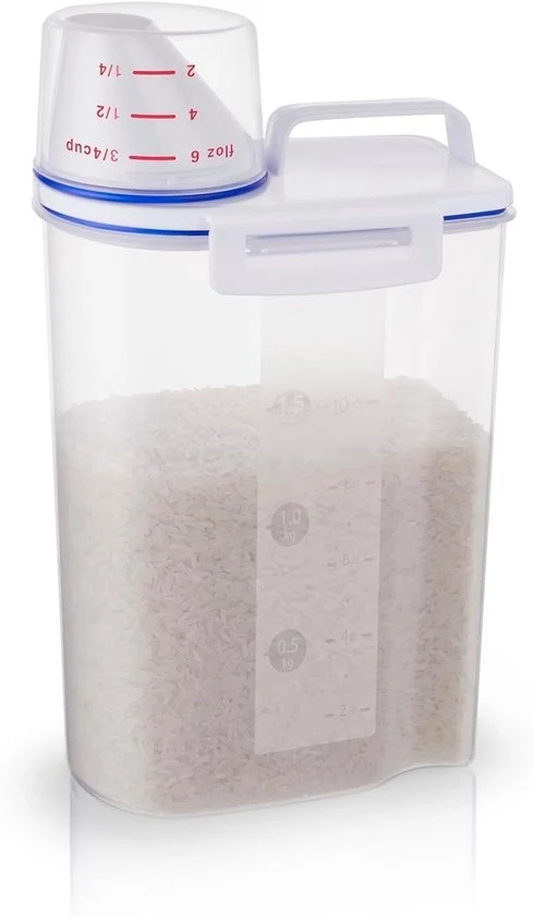 Contenitore di conservazione a prova d'aria - ideale per cereali e riso - 2L