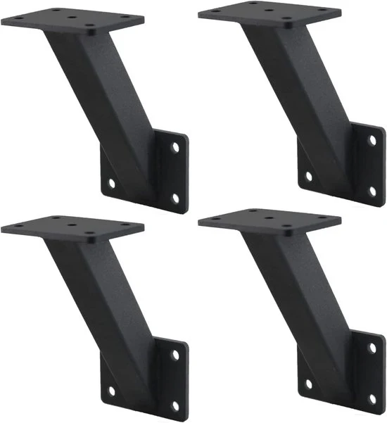 Supporto per parete - resistente - 4 pezzi - acciaio