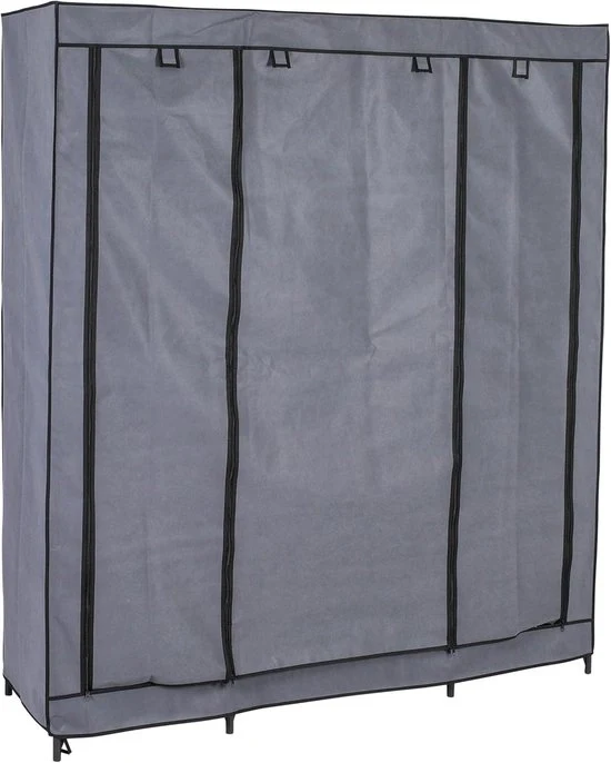 Cassettiere XXL - spaziosa e funzionale - 1 pezzo - grigio-nero - 150 x 175 x 45 cm