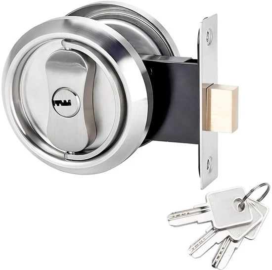 Fermo Porta e Maniglia - Soluzione di Privacy - 1 Pezzo - Argento