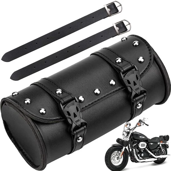 Tas da Motor per Motocicli Universale - Impermeabile - Rond Nero - Adatto per Motociclisti