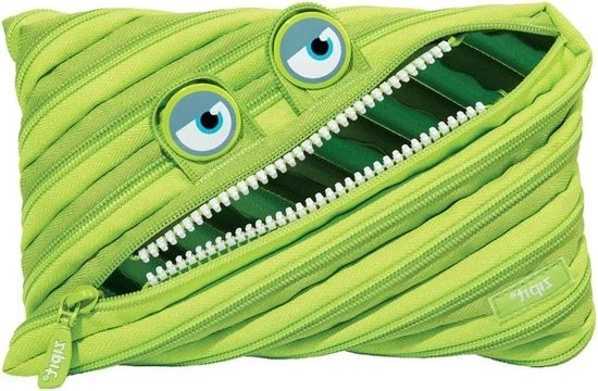 Etui per bambini - tema Wildlings - scuola università ufficio - colore verde
