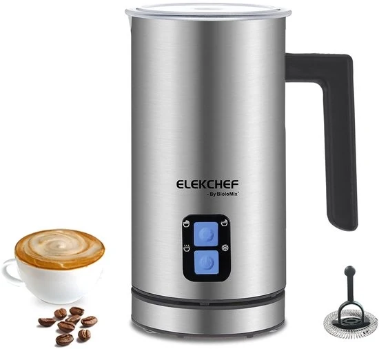 4 in 1 Upgraded Schuimer Schuimende Schuimer Automatizzato per Latte Cappuccino Chocolade con Funzione di Riscaldamento e Schiumazione, Temperatura Regolabile per Latte Caldo e Freddo