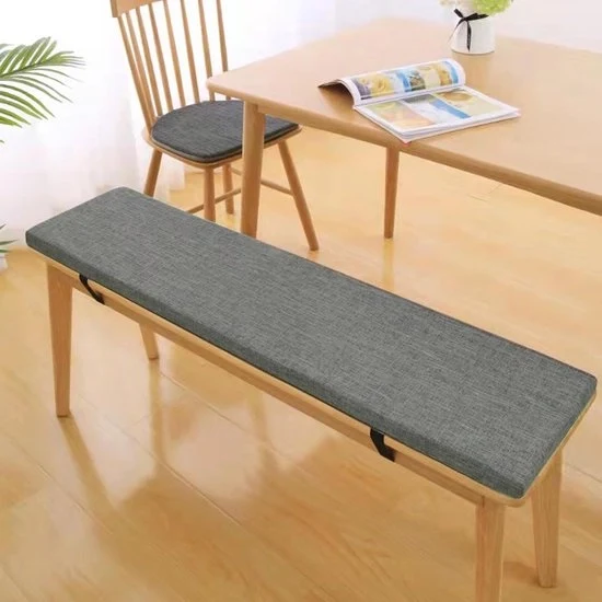 Cuscino da sedere - Lavabile, colore grigio scuro - 3 cm di spessore - 80 x 30 cm