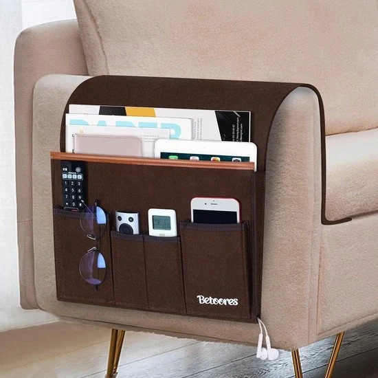 Organizzatore di peluche per il Divano - Organizzatore da appendere multifunzionale con 5 cassette - Funzionale