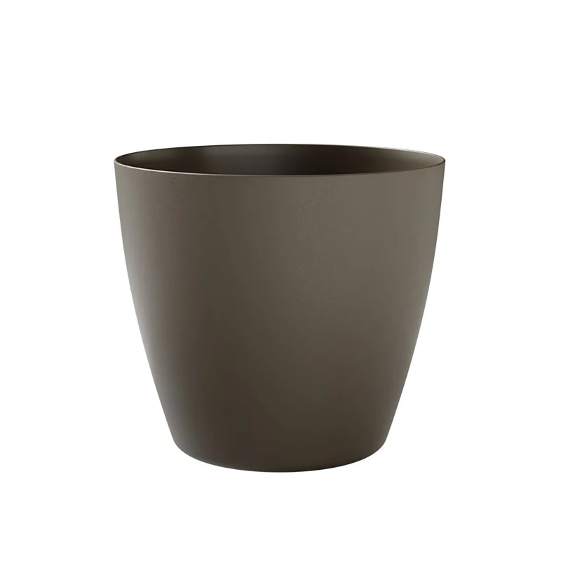 Vaso Rotondo Indoor e Outdoor Tera Bayon Kit Sand Ø50 cm in Plastica Sabbia
