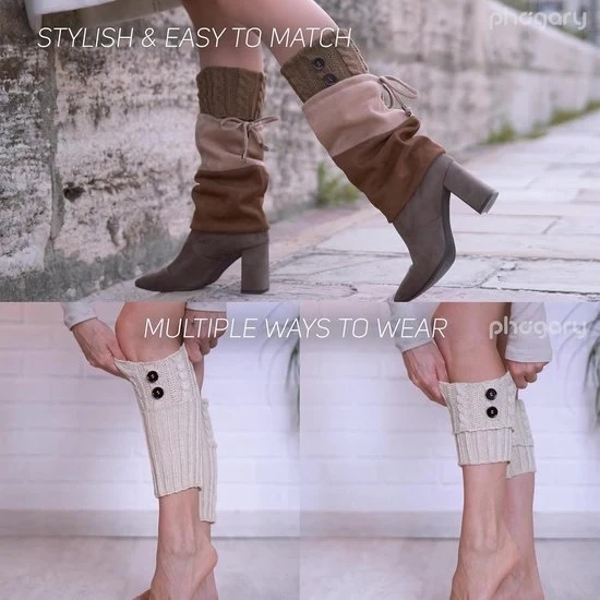 Calzature da neve per uomo maniche - calzettoni - 4 paia - nero, beige, grigio - intrecciato
