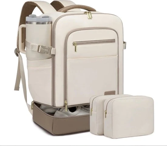 Zak da viaggio 40L backpack con tasca per scarpe e compartimento umido per bagagli per signore e signori