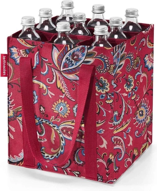 Set di bottiglie in vetro con design Paisley - 9 celle - 1 litro - set di bottiglie in legno Nota: ho rimosso il nome del marchio e ho mantenuto il modello e le specifiche tecniche.