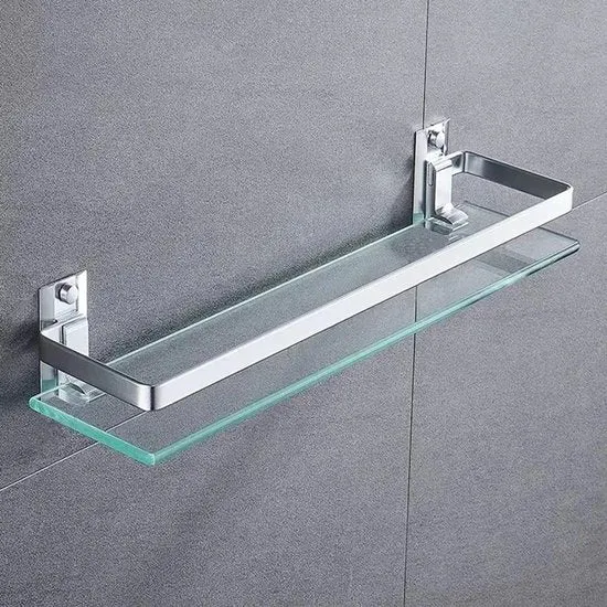 Specchio per bagno in vetro piano - Vetro resistente - Argento - 35CM
