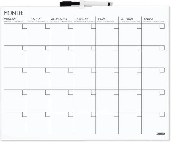 Calendario da Parete - Magnetico - 40 x 50 cm