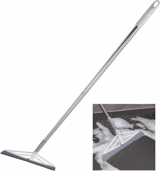 Asciugamano per pavimento e tirapane per finestra - Adatto per doccia e bagno - 1 pezzo - 90 x 35 cm - Silicone e PP