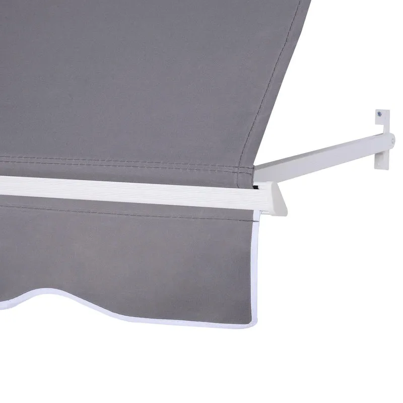 Tenda da Sole Avvolgibile 70x122 cm Gelso Grigio