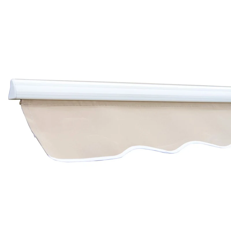 Tenda da Sole Avvolgibile a Parete 3.5x2.5m in Alluminio Beige