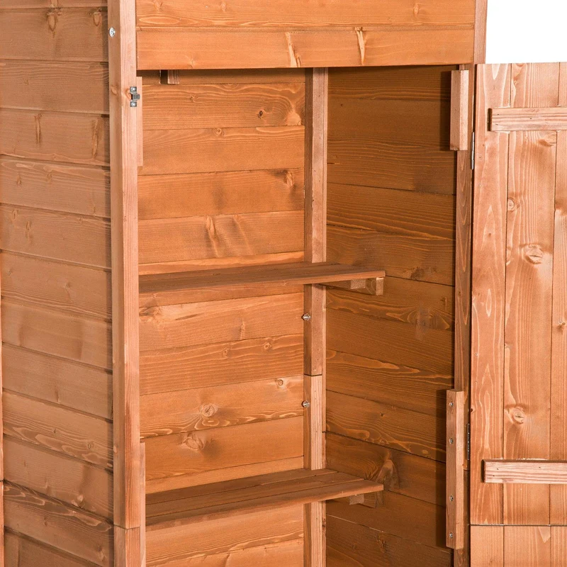 Casetta Attrezzi Armadio da Esterno 2 Porte in legno 79x49x190 cm