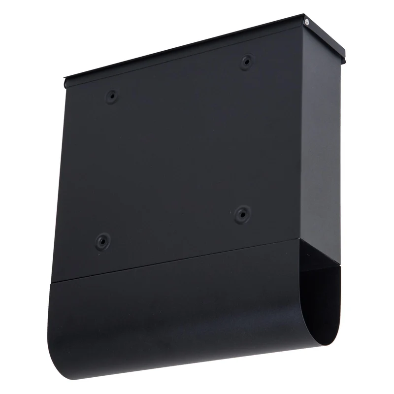 Cassetta Postale Lettere Posta in Acciaio Nero 30.5x33.5x9.6 cm