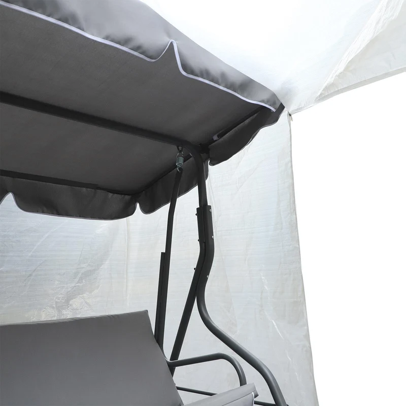 Telo Copertura per Mobili da Giardino Impermeabile Anti UV in PE Trasparente 135x113 cm