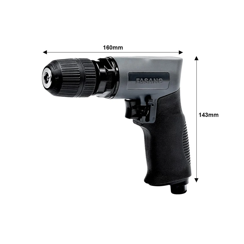 TRAPANO PNEUMATICO CON MANDRINO AUTO-SERRANTE 1-10MM Fasano FGA 332