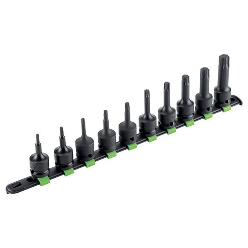 SET INSERTI A BUSSOLA IMPACT CON IMPRONTA TORX - 1/2" Fasano FG 152/RTXS10