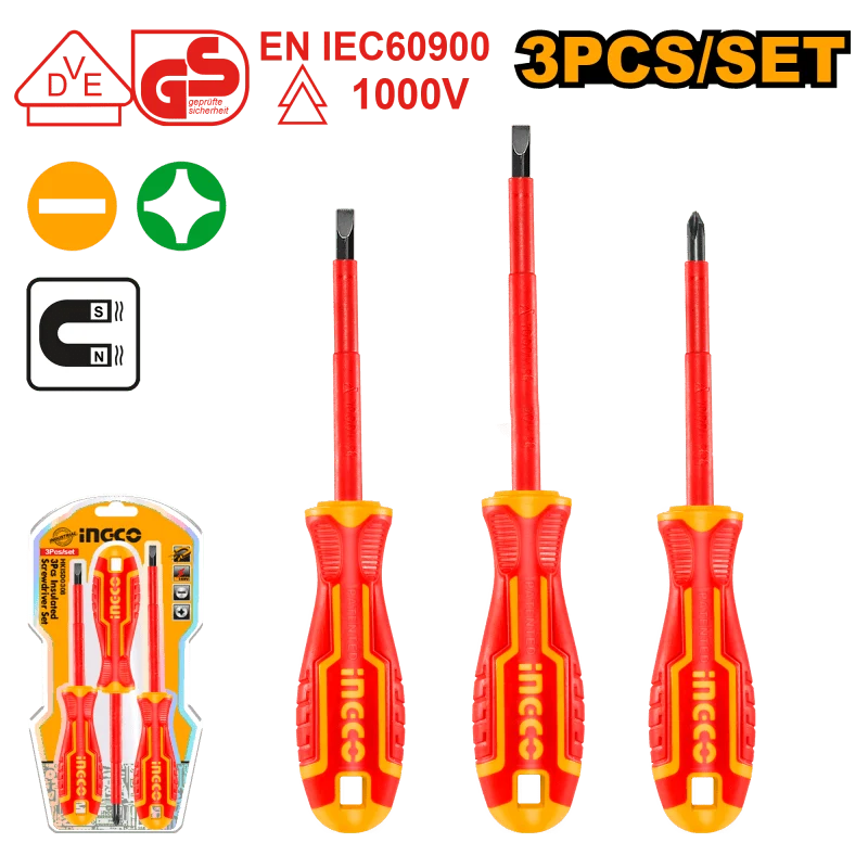 Set 3pz Cacciaviti Isolati
