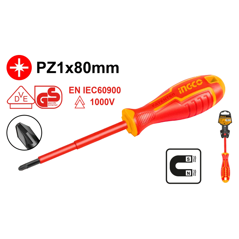 Cacciavite Isolato Pz1x80mm
