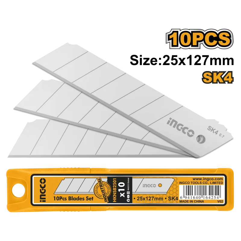 Set 10 Lame a spezzare 25x127mm