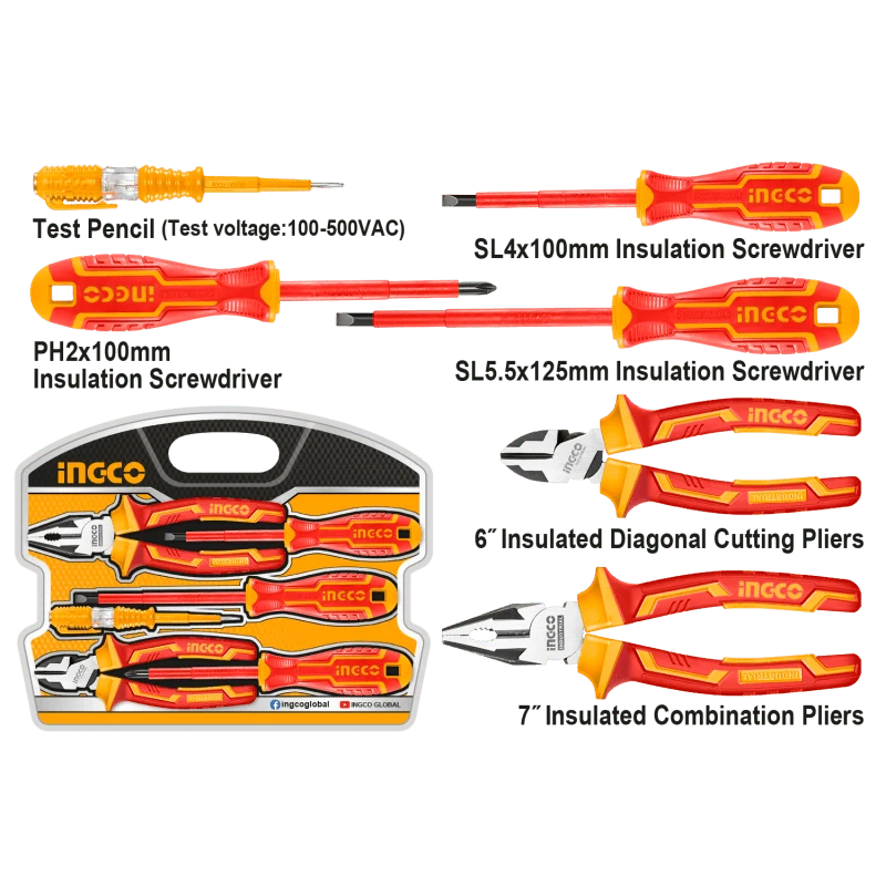 Set 6pz Utensili Isolati
