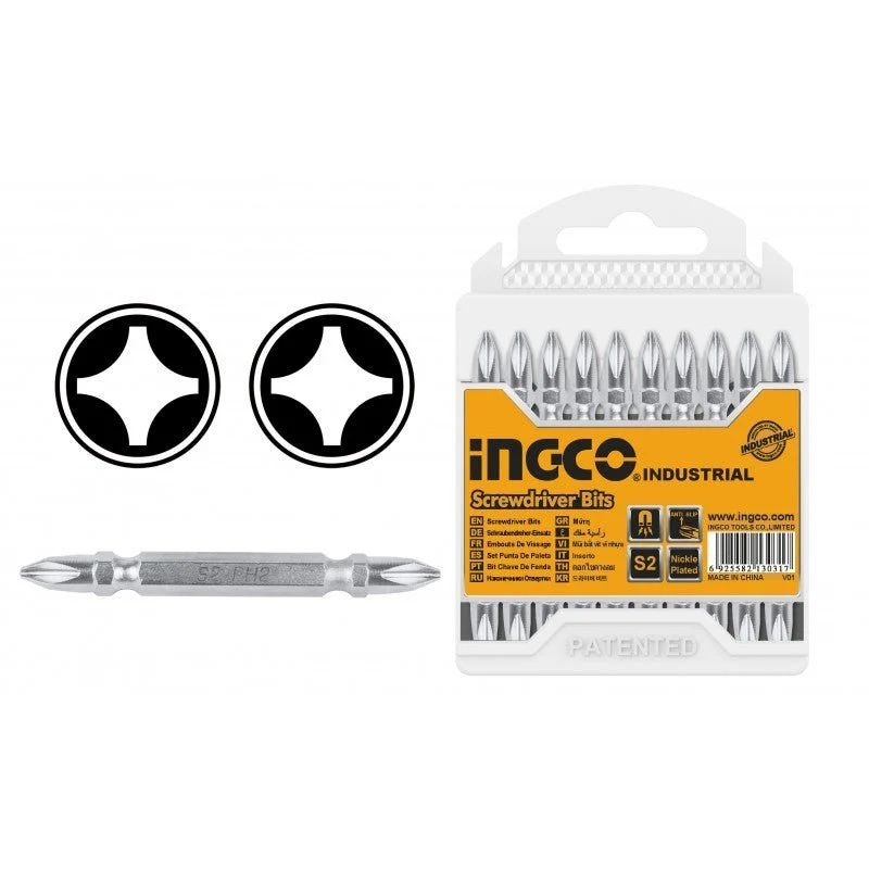 Set inserti per cacciavite Ingco 10 pz