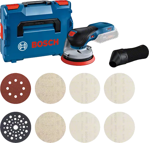Levigatrice rotoorbitale Bosch STARTER SET GEX 18V-125 + M480 PROFESSIONAL