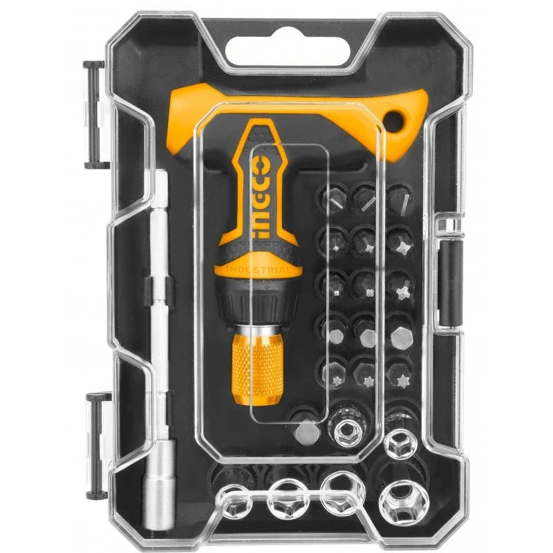 Kit 24 inserti e cacciavite con impugnatura a T Ingco