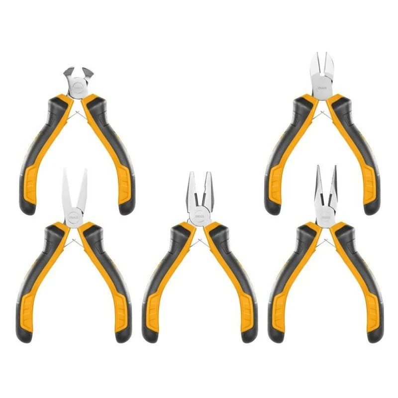 Set 5 pinze di precisione Ingco